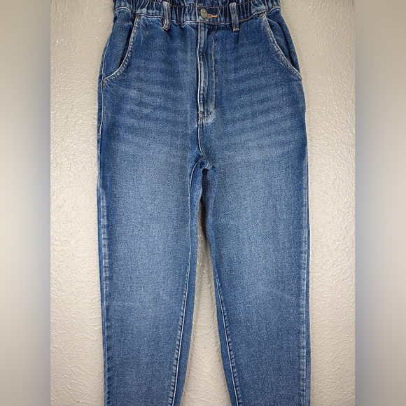 Bdg Urban Outfitters Pull On Mom High-Waisted 100% Cotton Stretch Jeans Size 24 - Picture 4 of 14